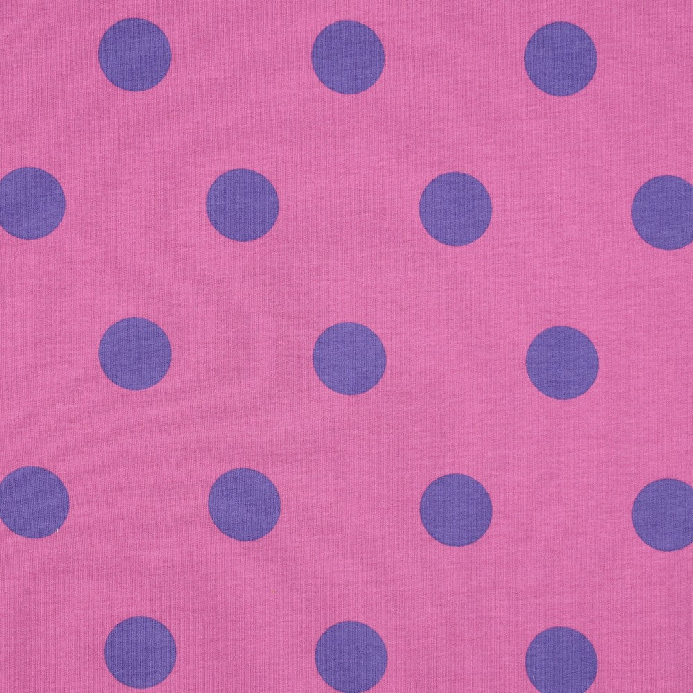 Aankleedkussenhoes - roze/paars - stippen