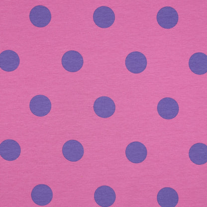 Aankleedkussenhoes - roze/paars - stippen