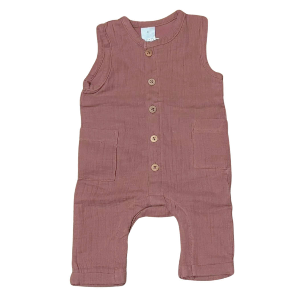 Hydrofiel mouwloos pakje - organic - burlwood