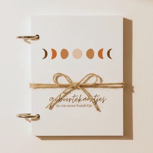 Bewaarbundel geboortekaartjes A5 - Maan