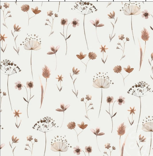 Hoeslaken verschoonmand/kinderwagen - droogbloemen