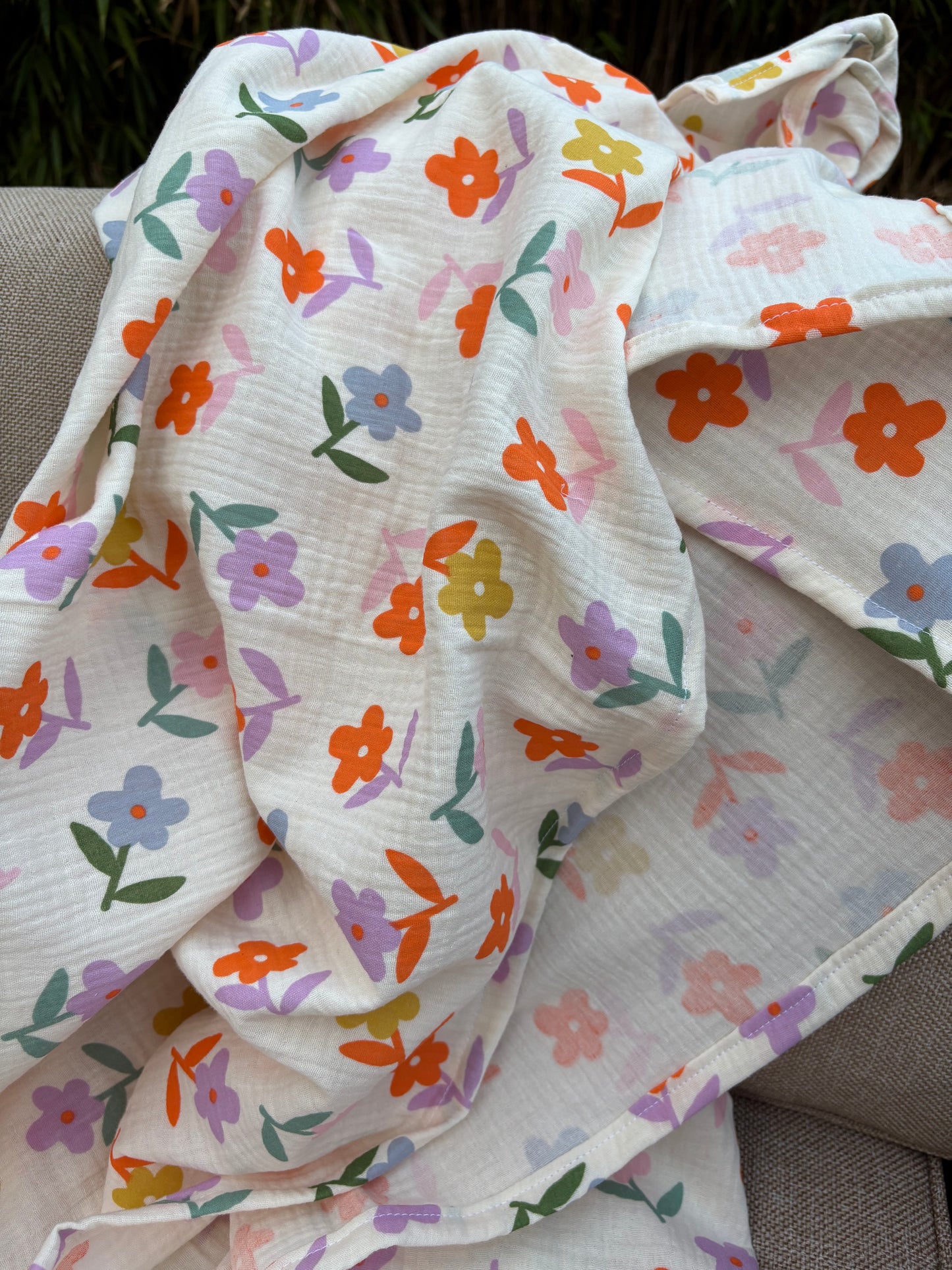 Hydrofiele XL multidoek - multicolor - bloemen