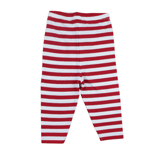 Legging - Rood Wit Gestreept - Organisch katoen