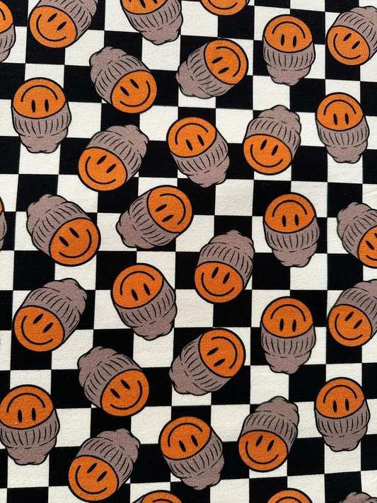 Hoeslaken verschoonmand/kinderwagen - smileys/blokjes