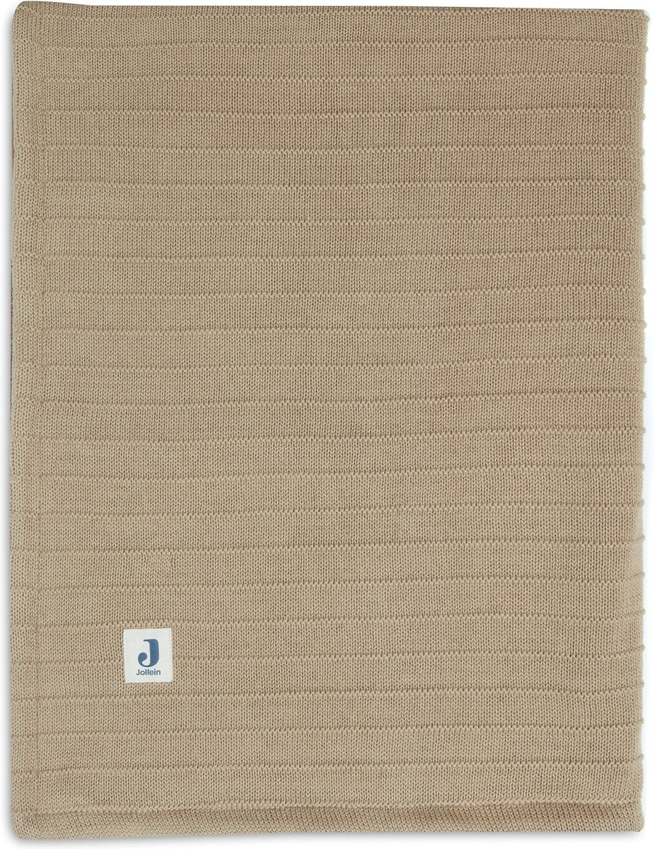 Deken Ledikant 100x150 - Velvet Pure Knit Biscuit