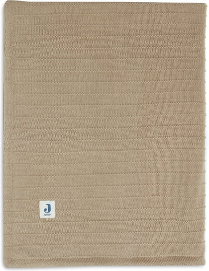 Deken Ledikant 100x150 - Velvet Pure Knit Biscuit