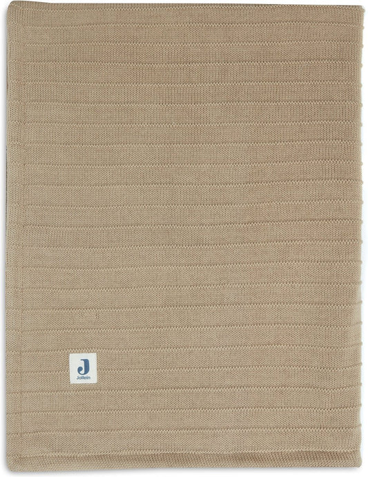 Deken Ledikant 100x150 - Velvet Pure Knit Biscuit