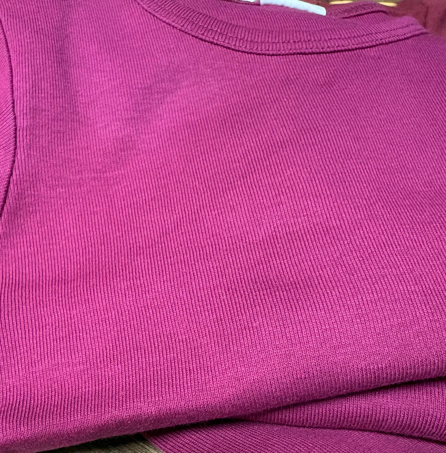 Basic longsleeve - Bio-cotton - Fuchsia