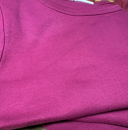 Basic longsleeve - Bio-cotton - Fuchsia