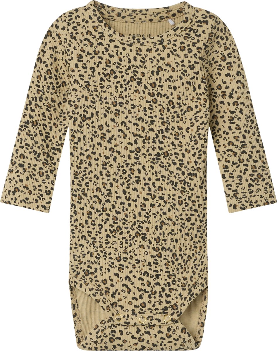 Romper - rib - panter latte