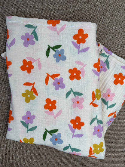 Hydrofiele XL multidoek - multicolor - bloemen