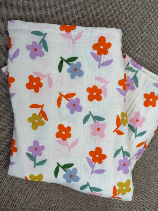 Hydrofiele XL multidoek - multicolor - bloemen