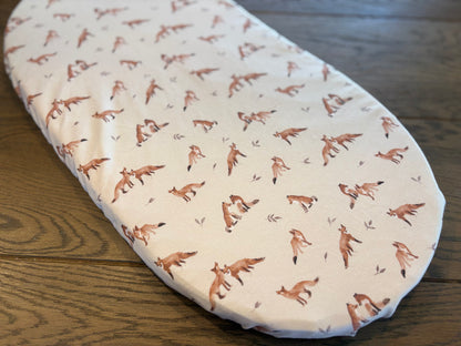 Hoeslaken verschoonmand/kinderwagen - vossen