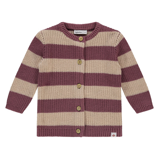 Gebreid vest - bordeaux