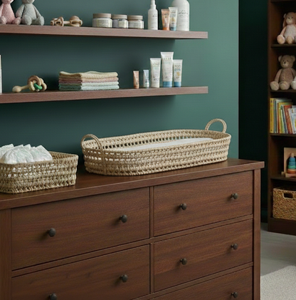 Verschoonmand palmgras - inclusief matras