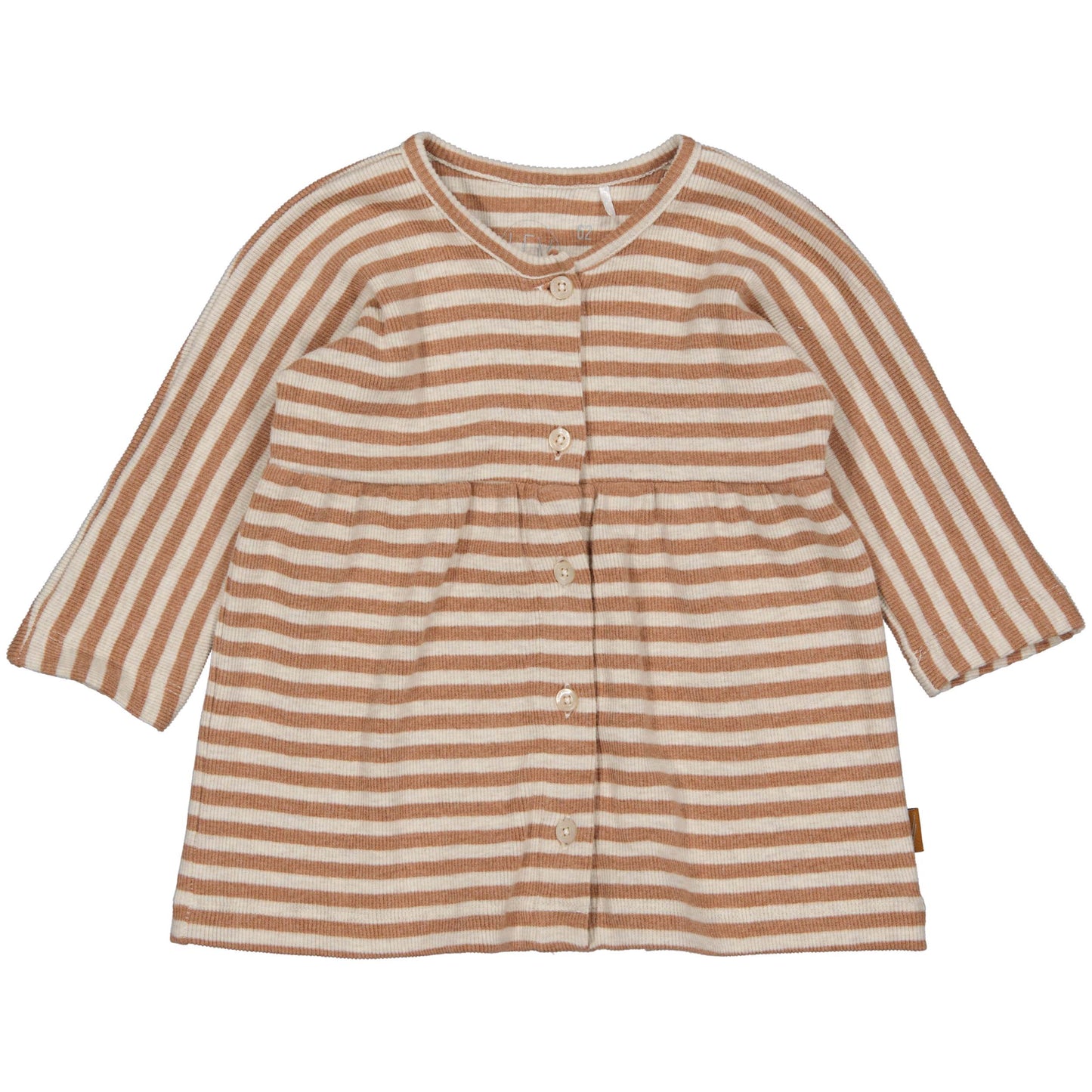 Jurk - rib - brown
