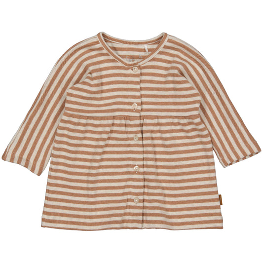 Jurk - rib - brown