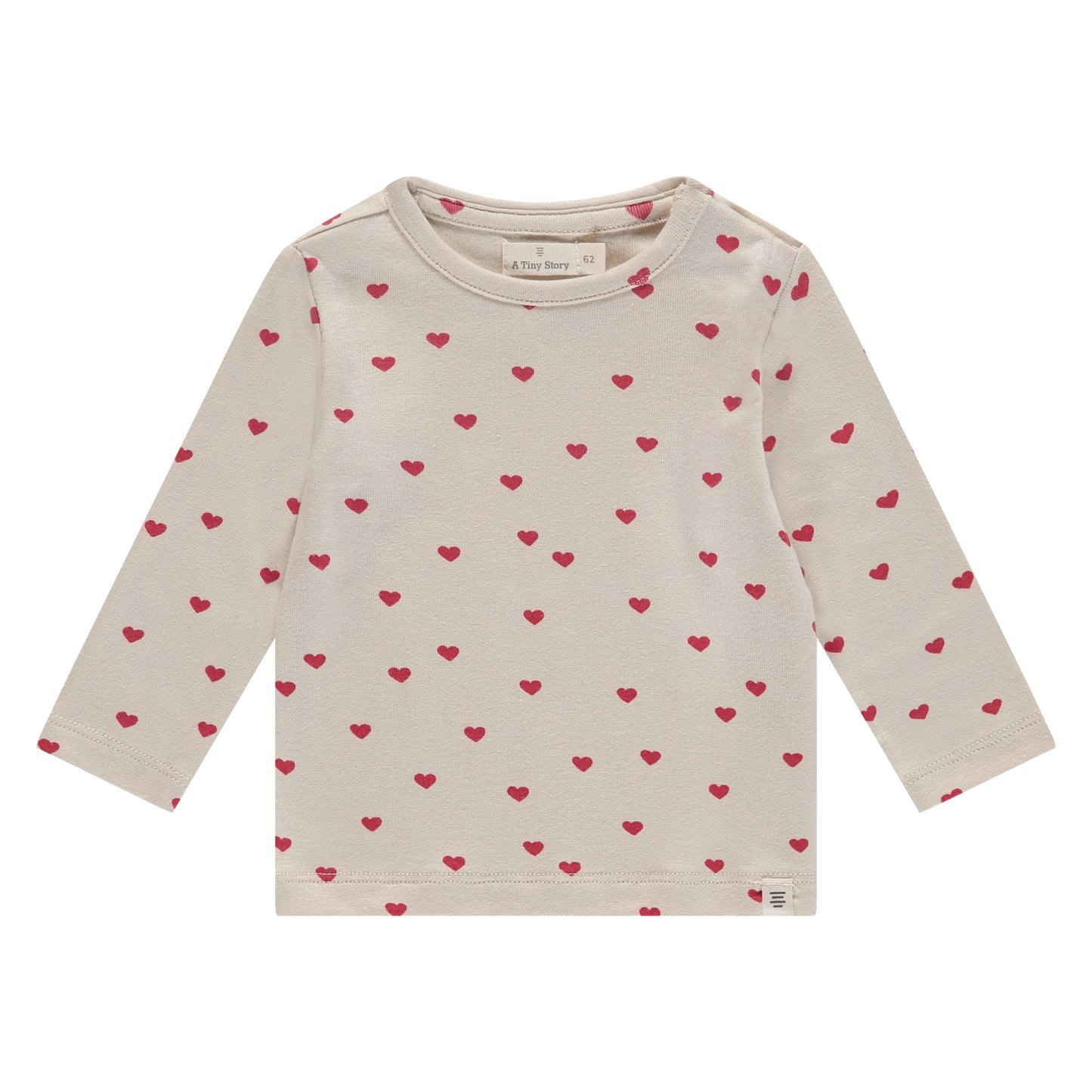 Baby longsleeve - modal mix - hearts
