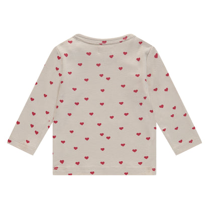 Baby longsleeve - modal mix - hearts