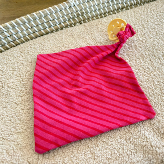 Speendoekje - Rood/roze - streepjes