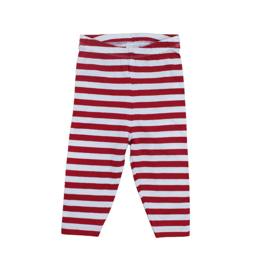 Legging - Rood Wit Gestreept - Organisch katoen