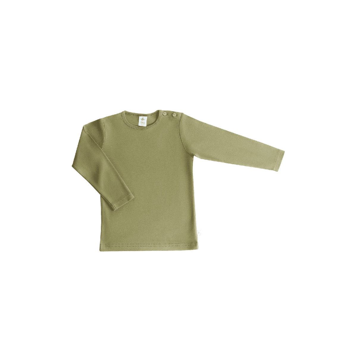 Basic longsleeve - Bio-cotton - Olijfgroen