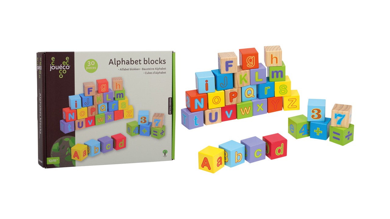 Jouéco® - Alfabet blokken 30-delig