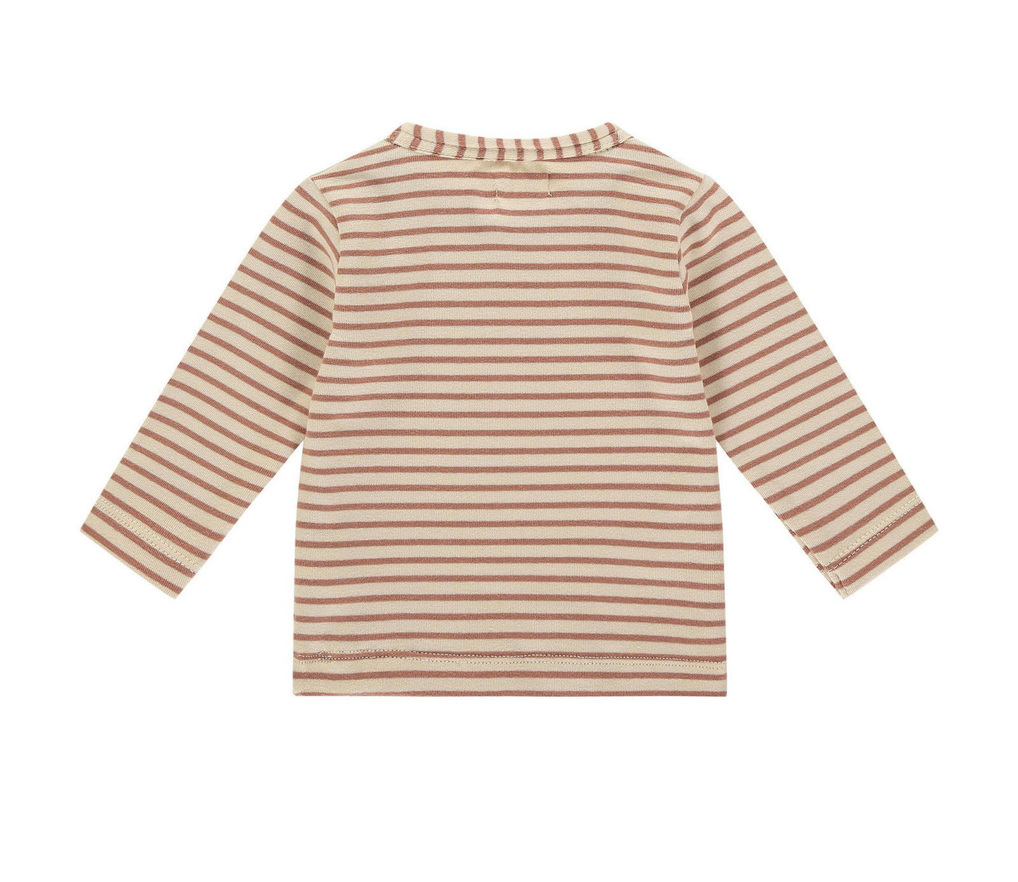 Baby longsleeve gestreept - Mocha - Maat 68
