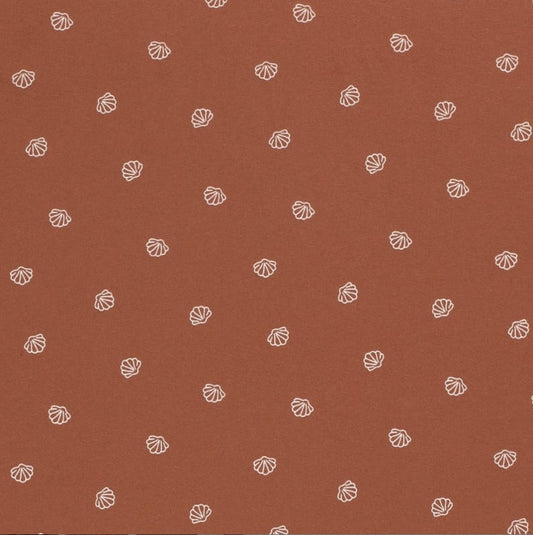 Hoeslaken verschoonmand/kinderwagen - terra schelpen