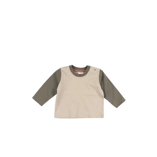 Longsleeve - tweekleurig army green