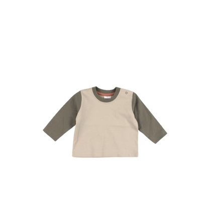 Longsleeve - tweekleurig army green