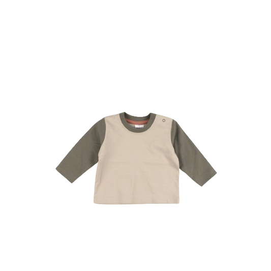 Longsleeve - tweekleurig army green