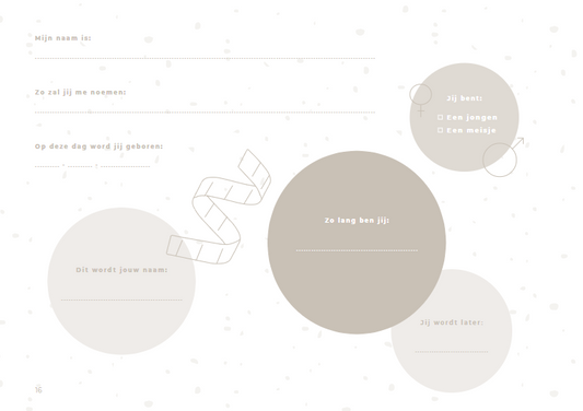Meisje of Jongen? - Invulboek gender reveal