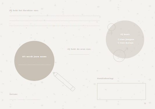 Meisje of Jongen? - Invulboek gender reveal