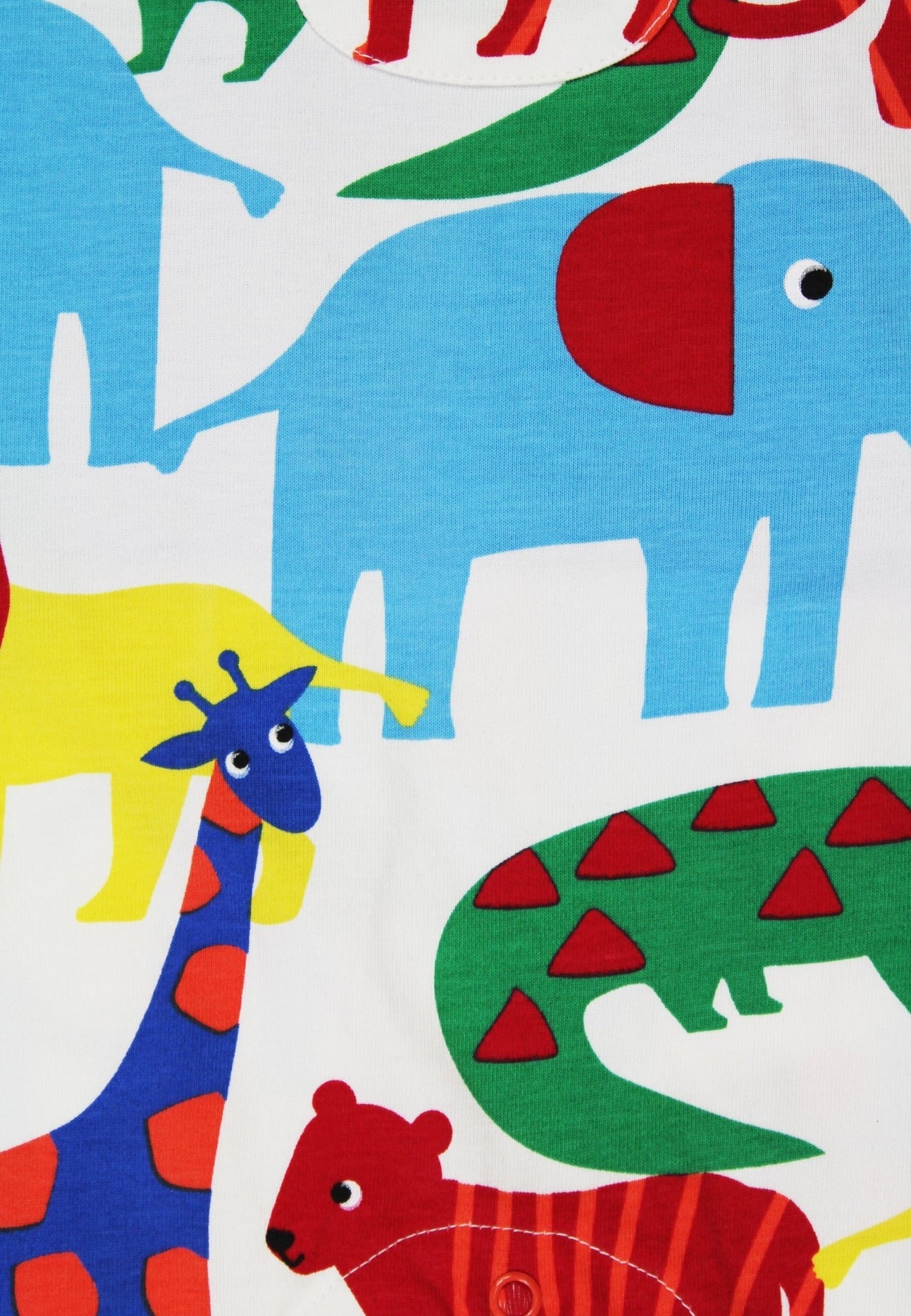Kinder tuinbroek met safari-print - Biologisch katoen