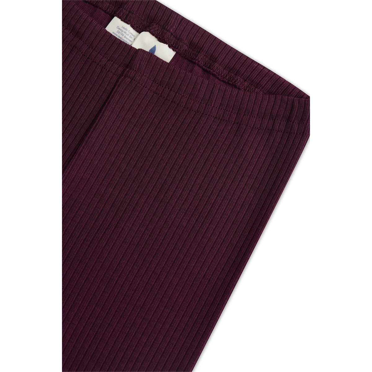 Basic Rib Legging - Aubergine 74/80
