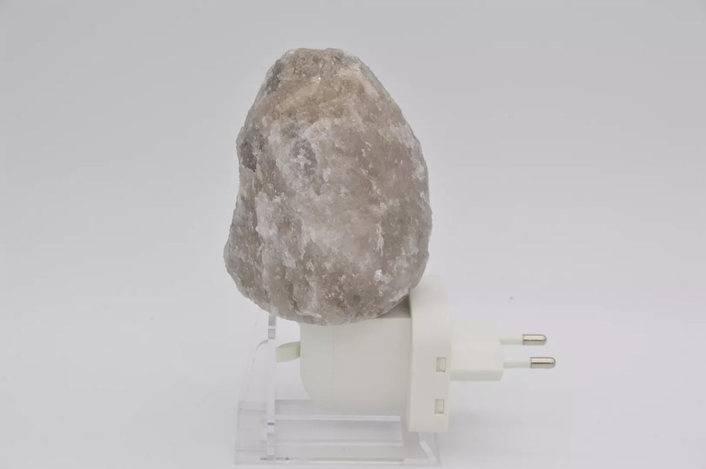 Himalaya zoutlamp stopcontact - Natuurlijke brok Grijs