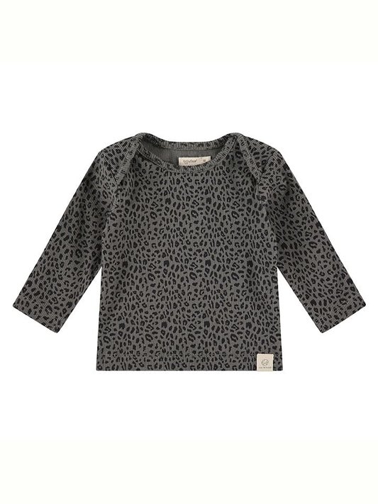 Baby trui panter - Zwart/groengrijs- Babyface