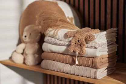 Ledikant Deken Pure Knit 100x150cm - Biscuit