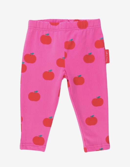 Kinder legging -  appelprint - Biologisch katoen