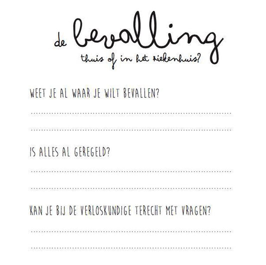 Invulboek - mijn negen maanden boek - pink