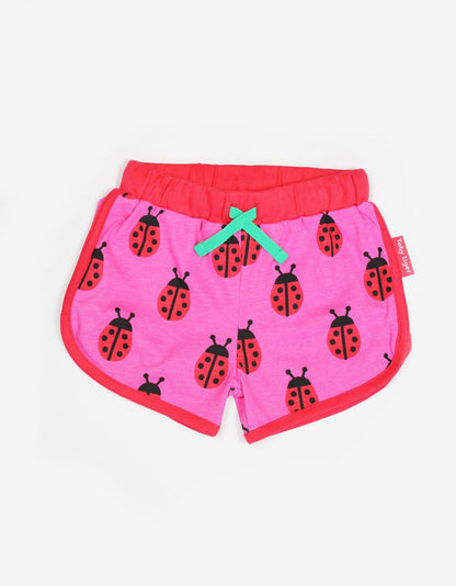 Kinder shorts - lieveheersbeestjesprint - Biologisch katoen