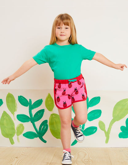 Kinder shorts - lieveheersbeestjesprint - Biologisch katoen