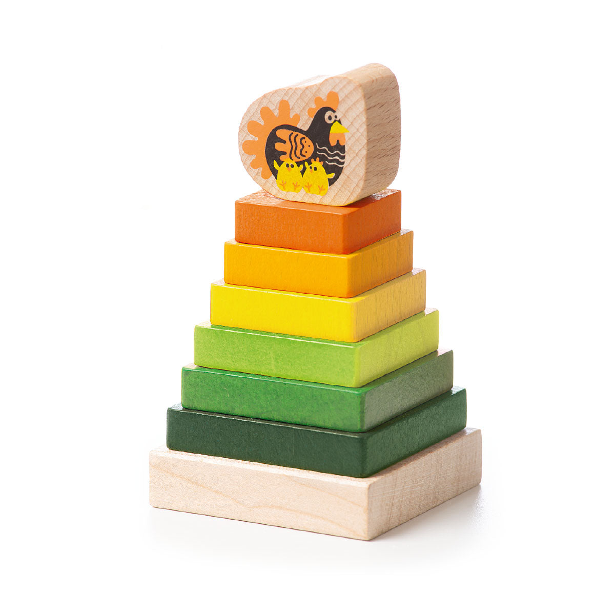 Houten stapelpiramide - Jungle