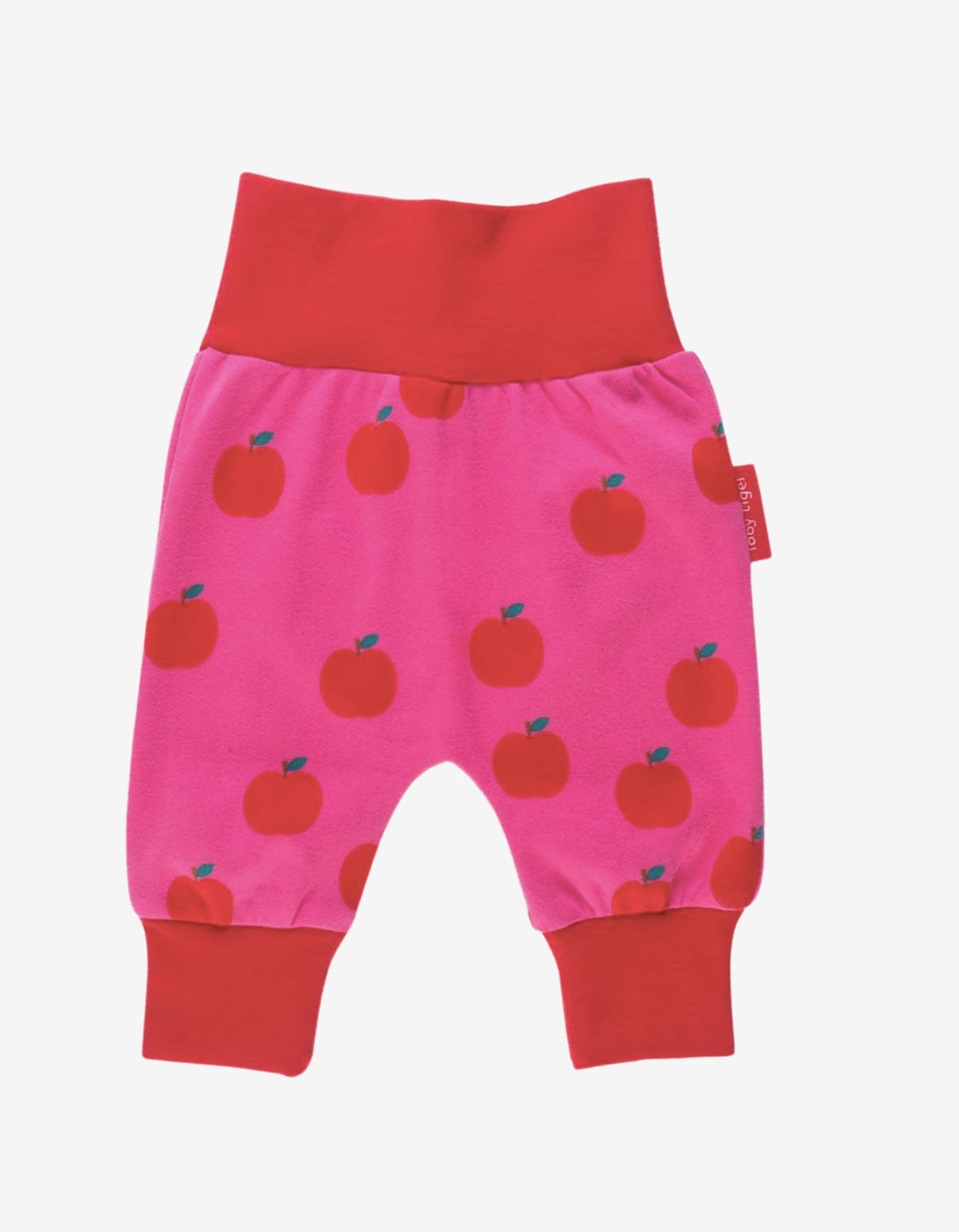 Baby pofbroek met appelprint - Biologisch katoen