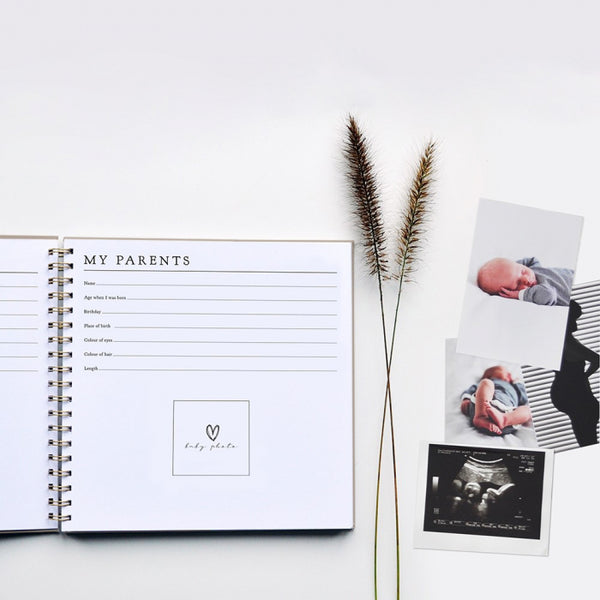 Babybook - linnen - taupe