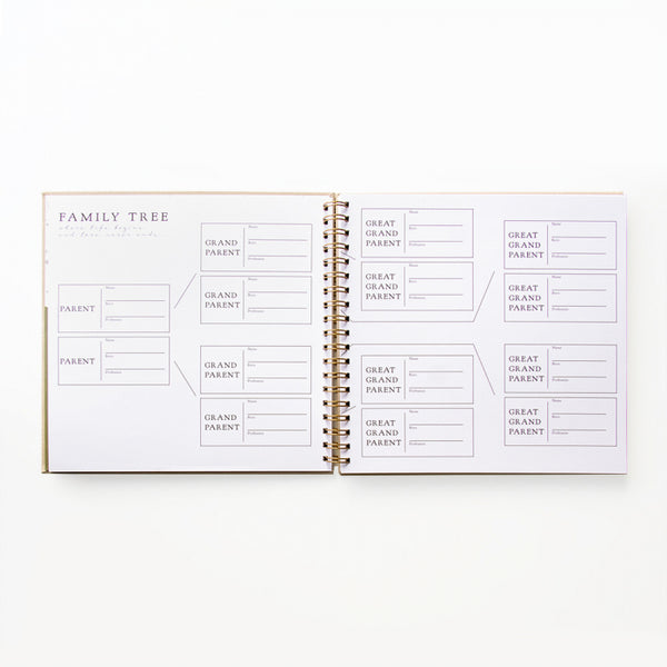Babybook - linnen - taupe