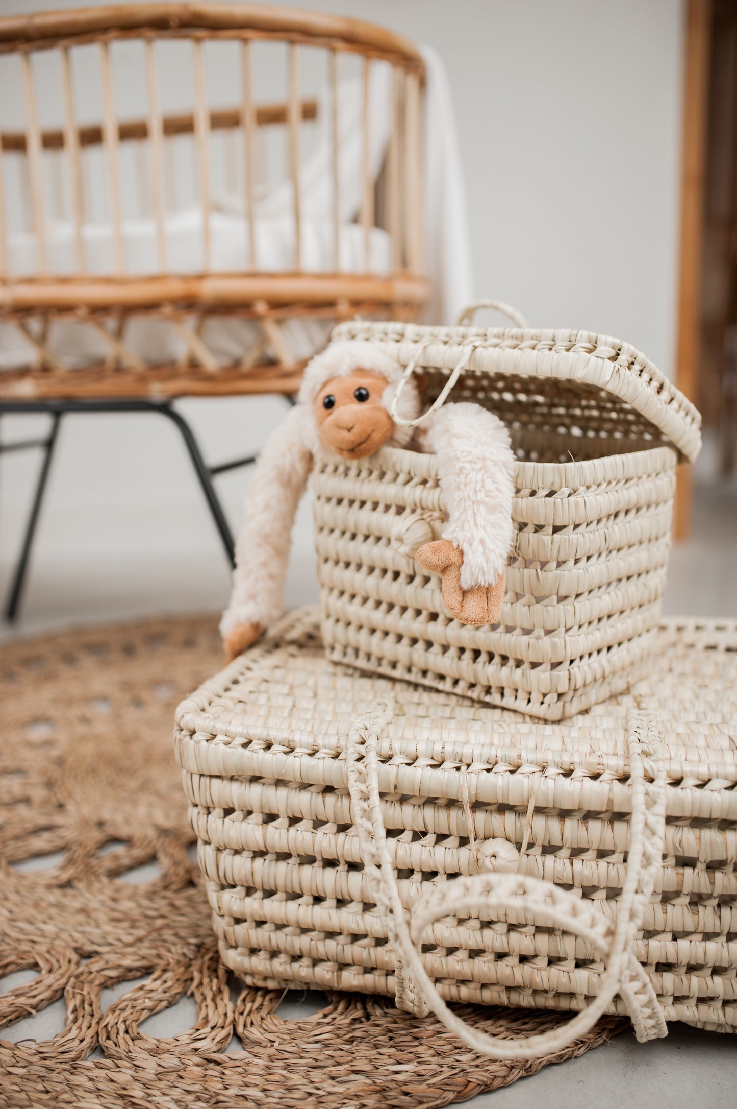 Commode mandje met deksel