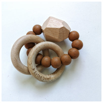 Dubbele Bijtring Mono - keuze uit verschillende kleuren