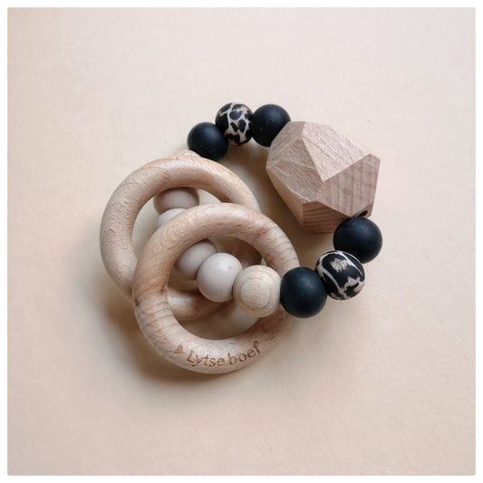 Dubbele Bijtring Panter zwart